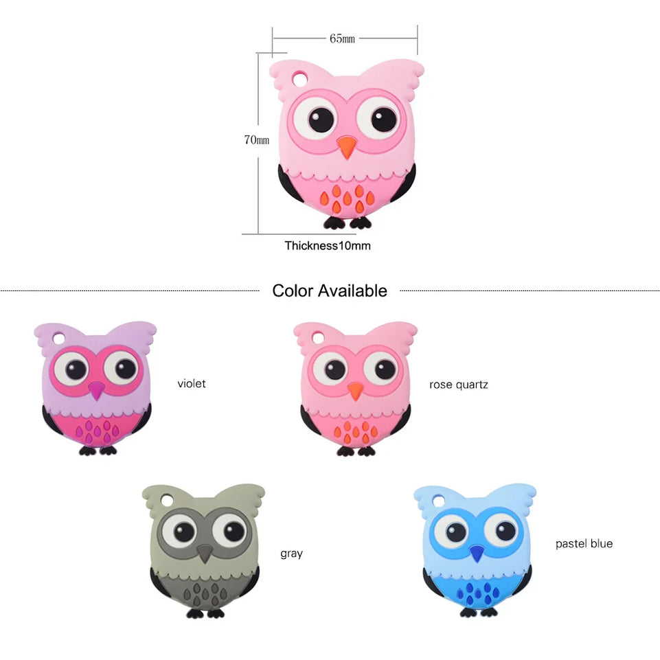 LOFCA 1PC Unicorn Teethers Silicone BPA free Koala Toddler Toys For Teething Animal Owl Rodent Baby Gift Birth Pacifier Chain