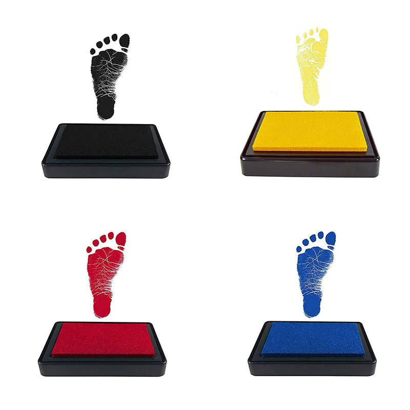 Baby Care Non-Toxic Baby Handprint Footprint Imprint Kit Baby Souvenirs Casting Newborn Footprint Ink Pad Infant Clay Toy Gifts