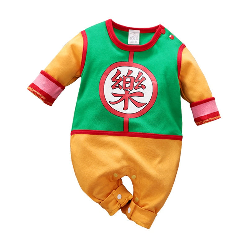 Dragon DBZ Baby Girl Boy Costume Anime Clothes Newborn Romper Infant Cosplay Jumpsuit Toddler Halloween Costume 0-18M